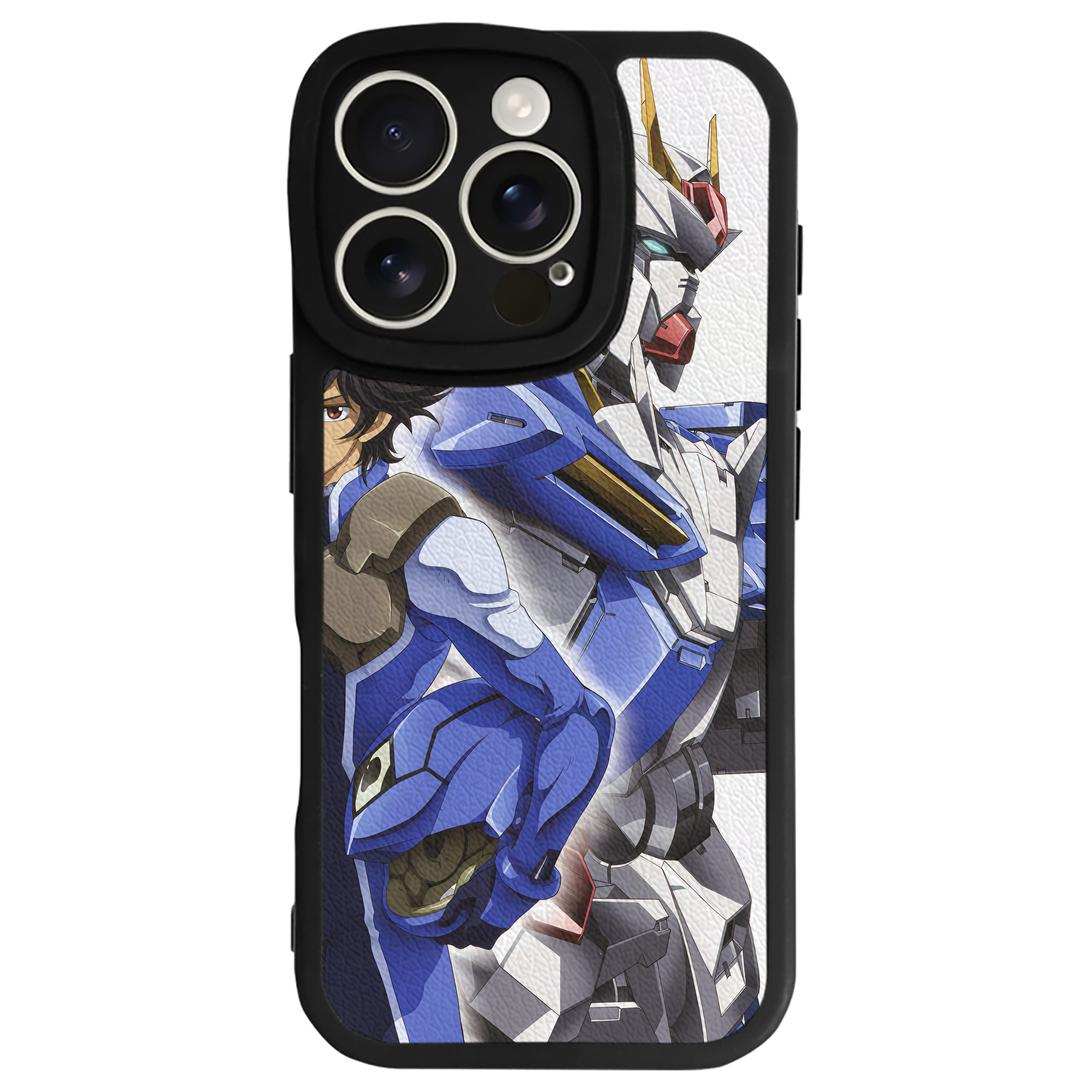 （画像用） 機動戦士ガンダム Mobile Suit Gundam 【iPhone 16シリーズ対応】シリコンスマホケース（レザー調） 材質：シリコン
